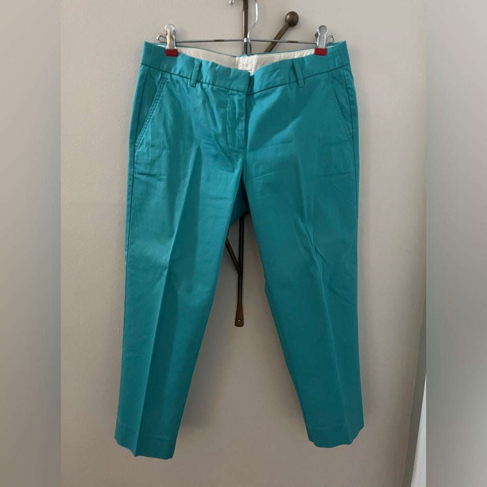 J. Crew Stretch Turquoise 6 Petite